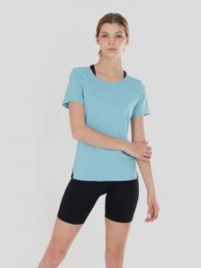 tricou pentru sport, cu maneci scurte pt. femei Fundango Hanabi T-shirt albastru deschis 1