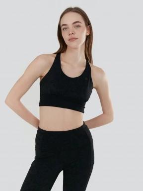 sutien pentru sport pt. femei Fundango Vexx Sport Bra negru 1