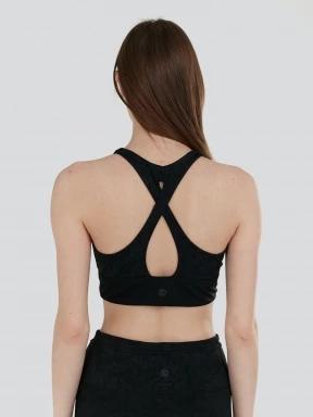sutien pentru sport pt. femei Fundango Vexx Sport Bra negru 3