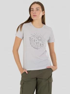 top lenjerie de corp pt. femei Fundango Reinga Merino T-shirt gri 1