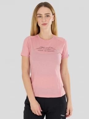 top lenjerie de corp pt. femei Fundango Reinga Merino T-shirt roz 1