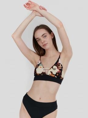 sutien bikini pt. femei Fundango Sahara V-neck Cami Top negru 1