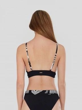 sutien bikini pt. femei Fundango Sahara V-neck Cami Top negru 3