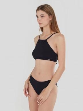 sutien bikini pt. femei Fundango Hogg High Neck Top negru 1
