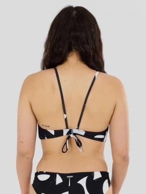sutien bikini pt. femei Fundango Hogg High Neck Top negru 3