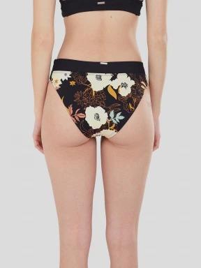 chiloti bikini pt. femei Fundango Sahara Mid Waist Full Bottom negru 3