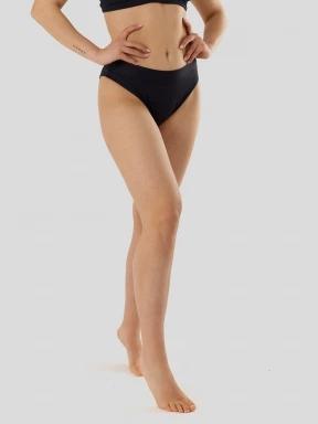 chiloti bikini pt. femei Fundango Sahara Midwaist Full Bottom negru 1