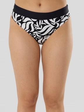 chiloti bikini pt. femei Fundango Sahara Midwaist Full Bottom negru 1