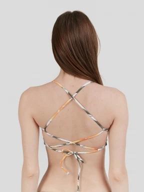 sutien bikini pt. femei Fundango Moana Bralette Top alb 3