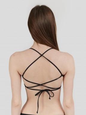 sutien bikini pt. femei Fundango Moana Bralette Top negru 3