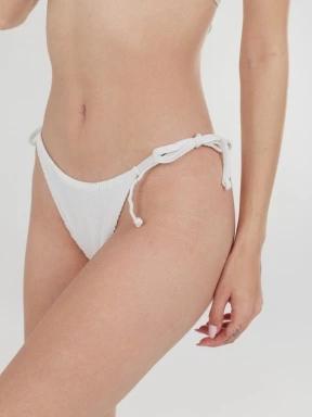 chiloti bikini pt. femei Fundango Innisfil II Tie-side Jacquard Bottom alb 1