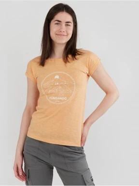 tricou cu maneci scurte pt. femei Fundango Amira T-shirt galben 1