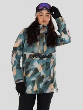 jacheta hanorac pt. femei Fundango Birch ECO Logo Anorak verde 1
