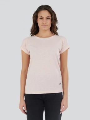 tricou cu maneci scurte pt. femei Fundango Amira T-shirt roz 1