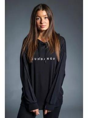 pulover cu gluga pt. femei Fundango RICHMOND Hooded Pullover negru 3