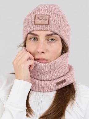 caciula tricotata pt. femei Fundango Grace Beanie roz 1