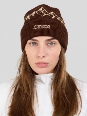 caciula tricotata Fundango Hill Beanie alb 3