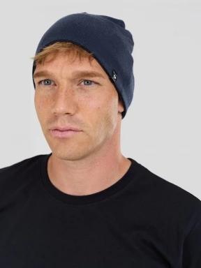 caciula tricotata pt. barbati Fundango Taupo Merino Beanie albastru inchis 3