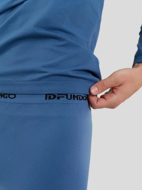set de lenjerie de corp pt. barbati Fundango Seamless Baselayer Set albastru inchis 6
