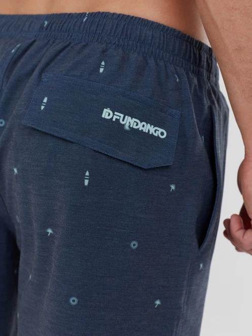 boardshort pt. barbati Fundango Bono Print Boardshorts albastru inchis 6