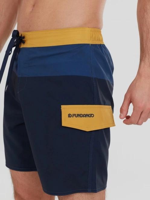 boardshort pt. barbati Fundango Salimu Boardshorts albastru inchis 6