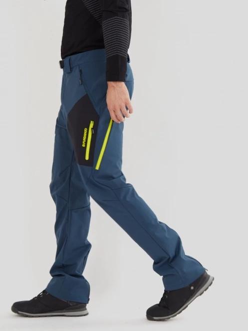 pantaloni de drumetie pt. barbati Fundango Akira Softshell Pants albastru 5