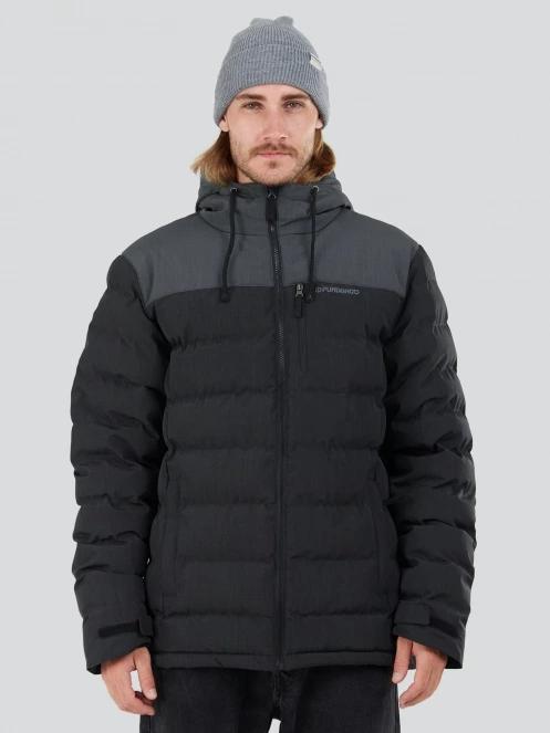 geaca matlasata de tranzitie pt. barbati Fundango Passat Padded Jacket negru 2