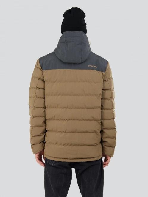 geaca matlasata de tranzitie pt. barbati Fundango Passat Padded Jacket maro 3