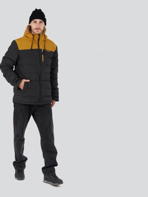geaca matlasata de tranzitie pt. barbati Fundango Passat Padded Jacket negru 4
