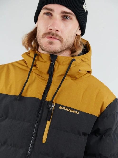 geaca matlasata de tranzitie pt. barbati Fundango Passat Padded Jacket negru 6