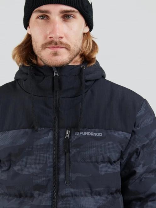 geaca matlasata de tranzitie pt. barbati Fundango Passat Padded Jacket negru 5