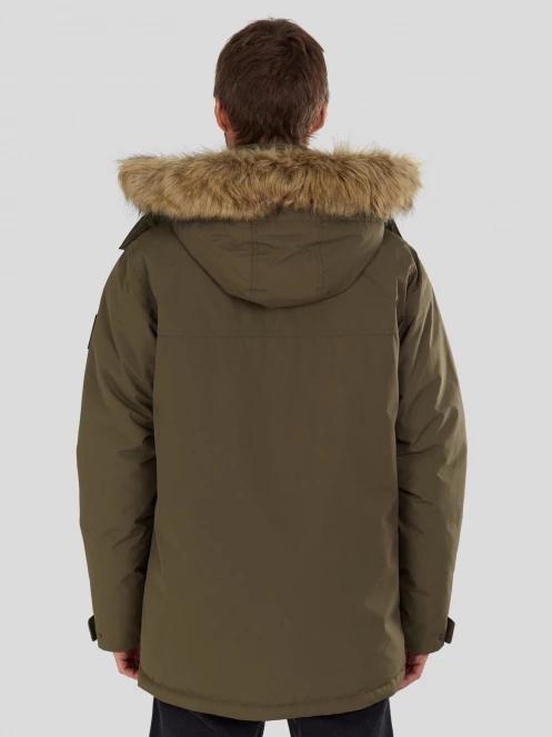 jacheta de iarna pt. barbati Fundango Spirit Parka Jacket oliv 3