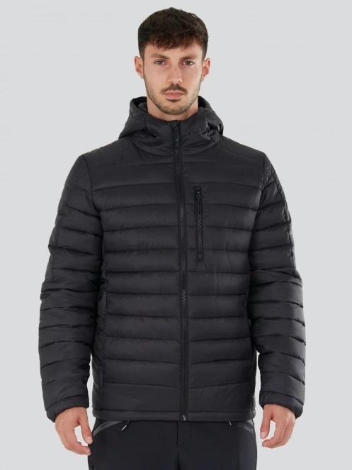 geaca matlasata de tranzitie pt. barbati Fundango Matt Hooded Jacket negru 2