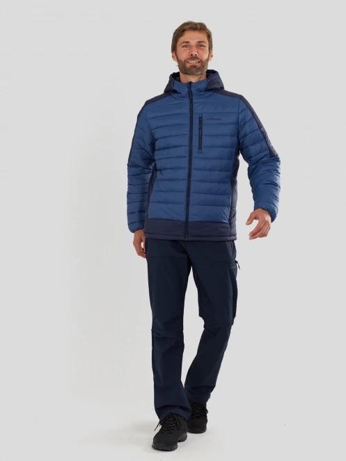 geaca matlasata de tranzitie pt. barbati Fundango Matt Hooded Jacket albastru 4