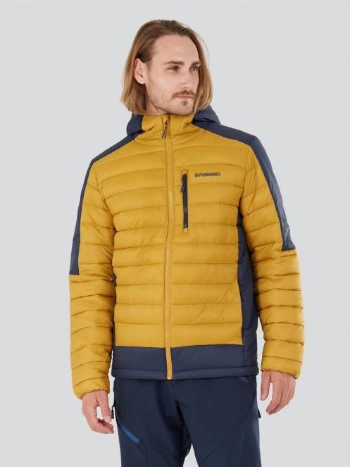 geaca matlasata de tranzitie pt. barbati Fundango Matt Hooded Jacket galben 5