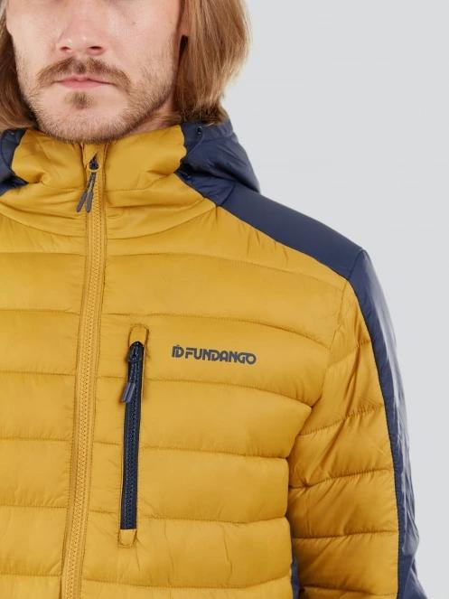 geaca matlasata de tranzitie pt. barbati Fundango Matt Hooded Jacket galben 6