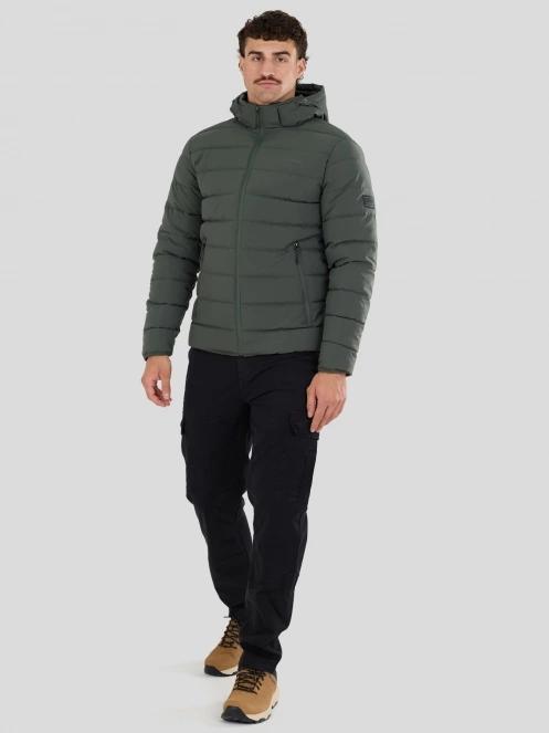 geaca matlasata de tranzitie pt. barbati Fundango Hubble Padded Jacket negru 5