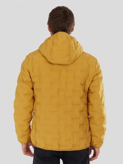geaca de drumetie pt. barbati Fundango Smoke Eco Hooded Jacket galben 3