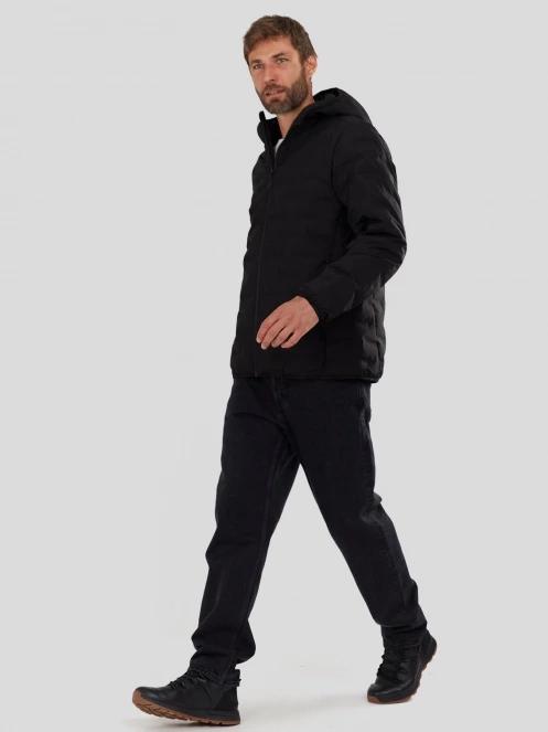 geaca de drumetie pt. barbati Fundango Smoke Eco Hooded Jacket negru 5