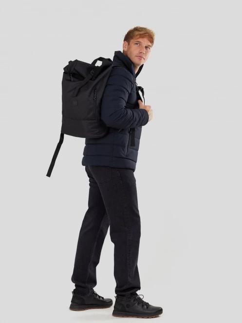 geaca matlasata de tranzitie pt. barbati Fundango Arson Padded Jacket albastru inchis 4