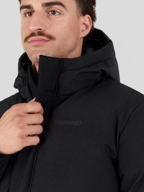 gaca de iarna matlasata pt. barbati Fundango Nordvik Parka Jacket negru 5