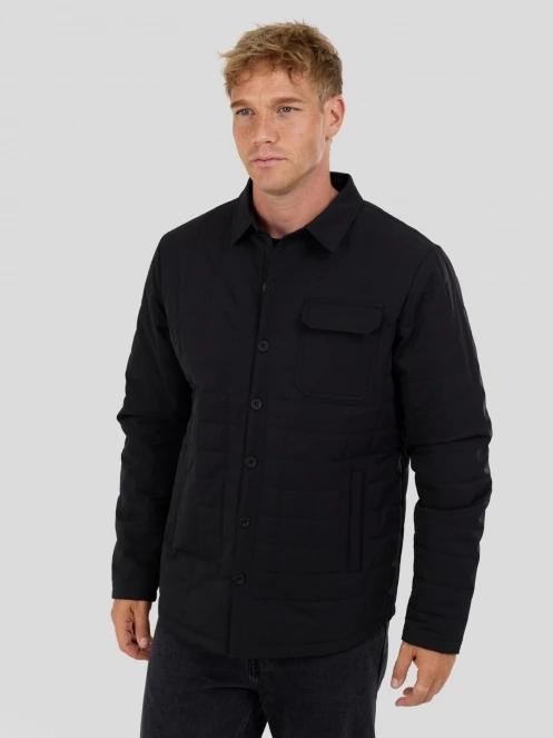 jacheta camasa pt. barbati Fundango Grido Padded Shirt Jacket negru 2