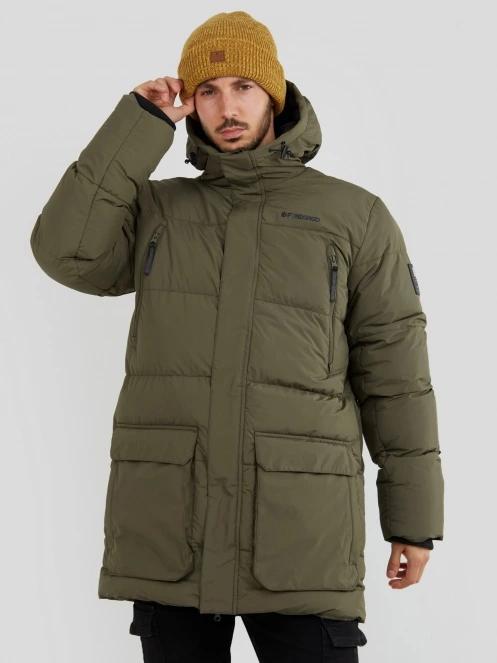 jacheta de iarna pt. barbati Fundango Spirit Puffer Jacket oliv 2
