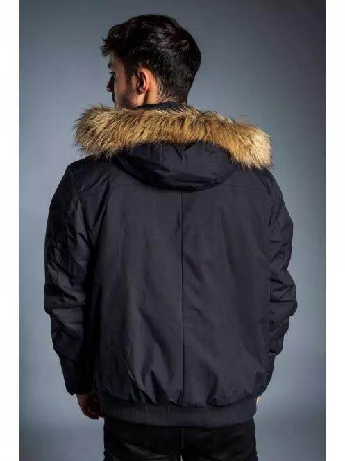 jacheta de strada pt. barbati Fundango CARBONE Bomber Jacket negru 3