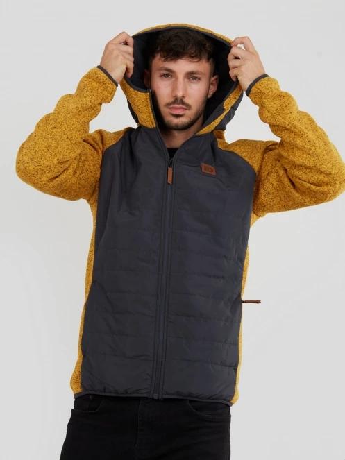 pulover polar pt. barbati Fundango Obsidian Hybrid Jacket maro 5