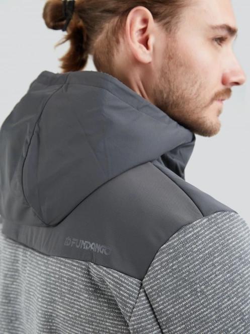 pulover polar pt. barbati Fundango Ashford Insulated Fleece Jacket gri 6
