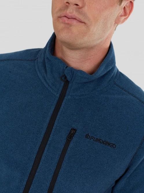 pulover polar pt. barbati Fundango Jeffrey Fullzip Fleece albastru inchis 6