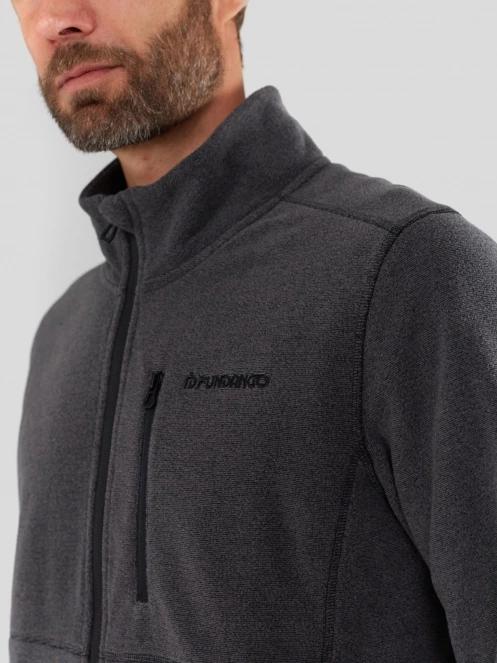 pulover polar pt. barbati Fundango Jeffrey Fullzip Fleece negru 6