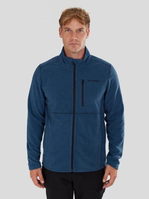 pulover polar pt. barbati Fundango Jeffrey Fleece Jacket albastru inchis 2
