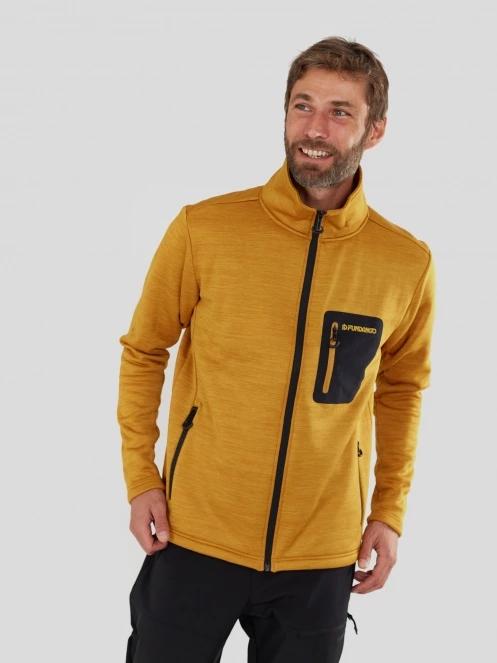 pulover polar pt. barbati Fundango Revolution Fullzip Fleece galben 5